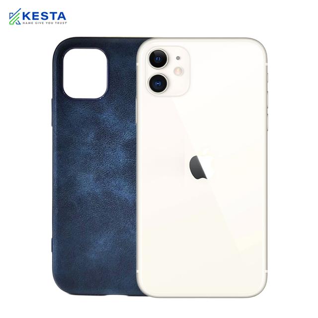 iPhone 12 Cover - Brave Blue Leather Case (Waterproof & Dustproof)