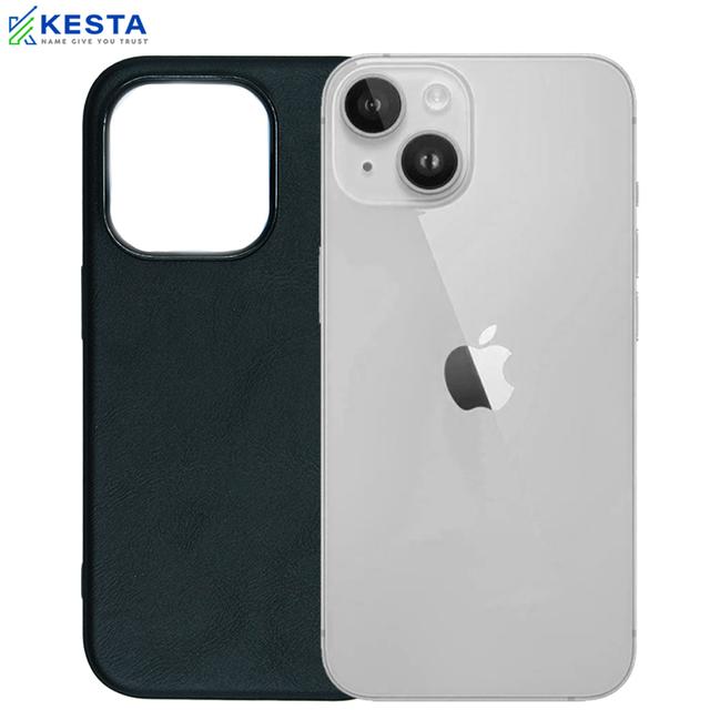 iPhone 14 Cover - Brave Black Leather Case (Waterproof & Dustproof)