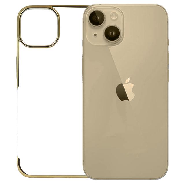 iPhone 13 Cover - Noble Gold Transparent Case (Slim Clear Case)