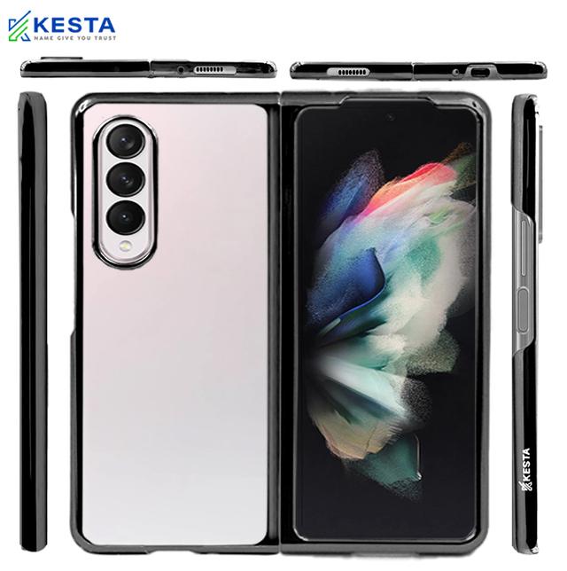 Samsung Z Fold 6 Cover - Noble Black Transparent Case (Excellent Non Slip Grip)