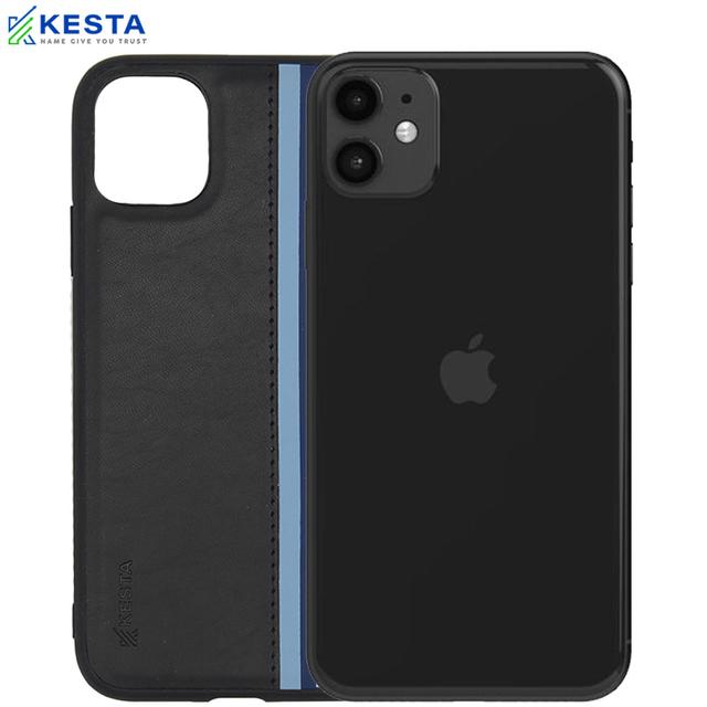 iPhone 11 Cover - Phantom Black Leather Case (Shock Proof)