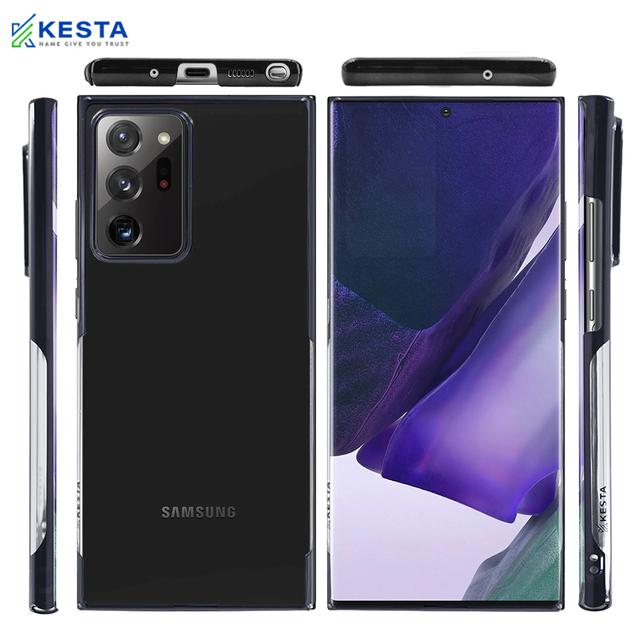 Samsung Note 20 Ultra Cover - Noble Black Transparent Case (Non Slip Grip)