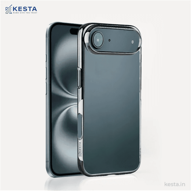 iPhone 17 Air Cover – Transparent Black | Slim, Shockproof & Anti-Yellowing