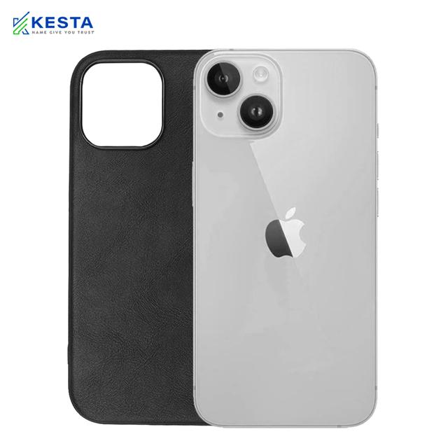 iPhone 14 Plus Cover - Brave Black Leather Case (Waterproof & Dustproof)