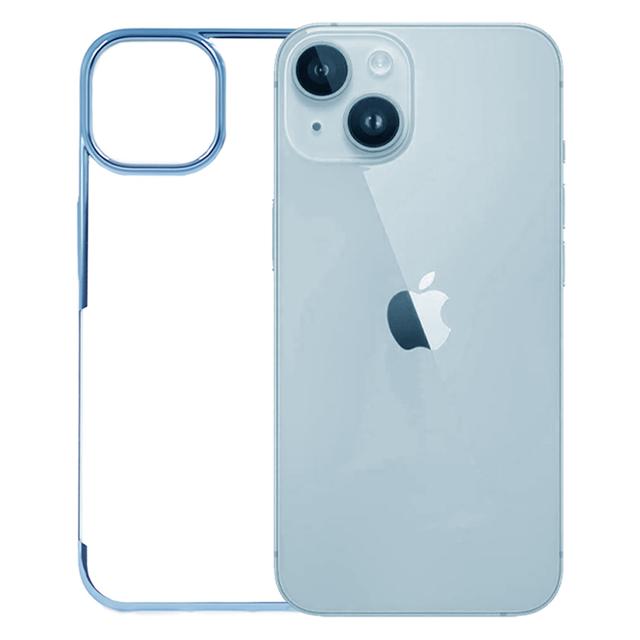 iPhone 14 Plus Cover - Noble Sierra Blue Transparent Case (Innovative Design)